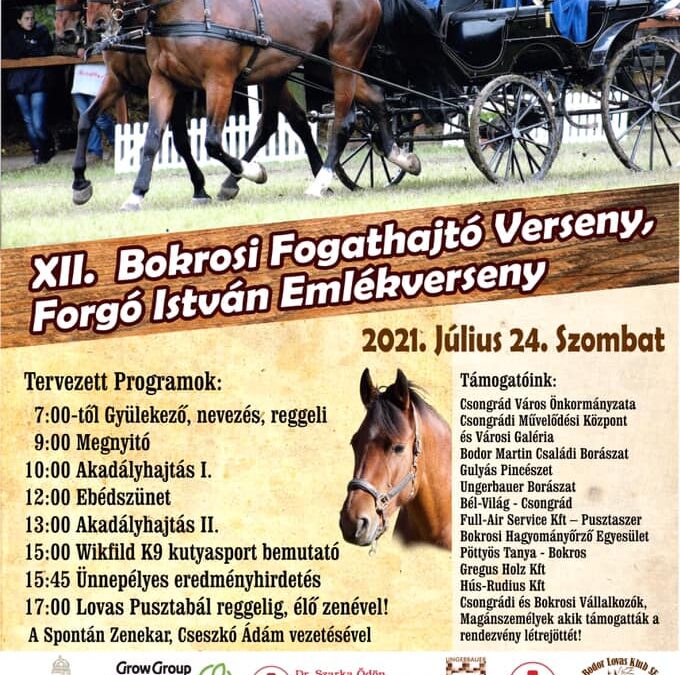 2021. JÚLIUS 23., 24. – BOKROSI ÜNNEP