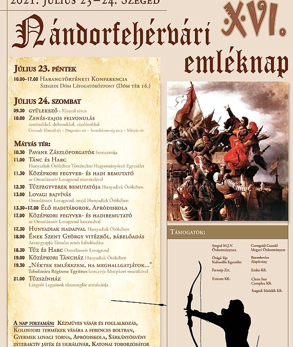 2021. JÚLIUS 19.- NÁNDORFEHÉRVÁRI FELHÍVÁS A GYÜLEKEZÉSRE ÉS A HARANGSZÓRA