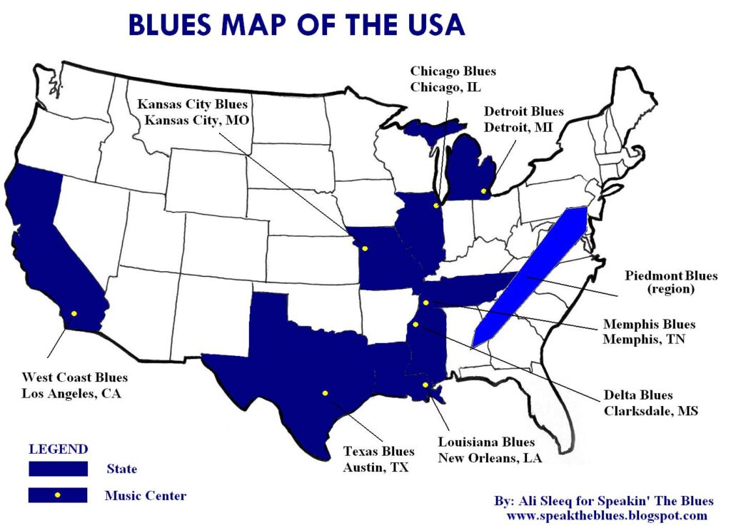 blues regions