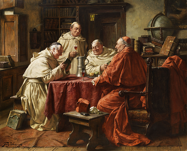 cardinal with monks fritz wagner