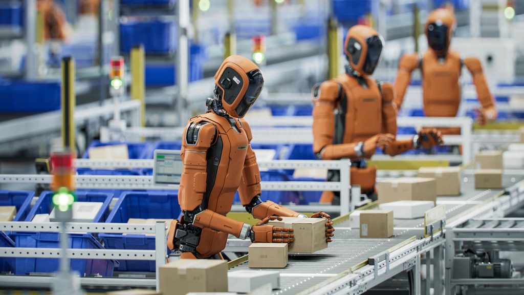 2026. október 13.- ROBOT ROBI A LÁBFÜLESEK BOLYGÓJÁN 1 egy kinai gyarban mar tobb mint 100 humanoid robot dolgozik 1